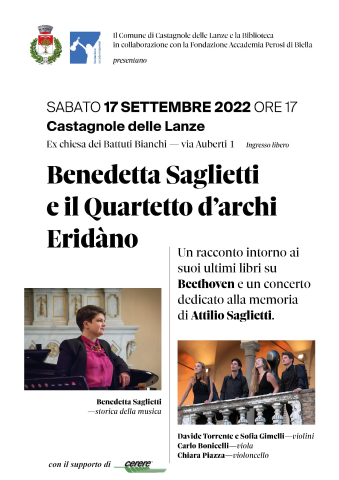 Castagnole delle Lanze | Benedetta Saglietti e Quartetto archi Eridàno