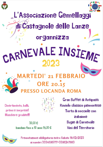 Castagnole delle Lanze | Carnevale Insieme 2023