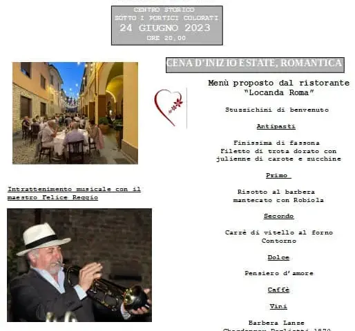 Castagnole delle Lanze | "Cena d'inizio estate, romantica"