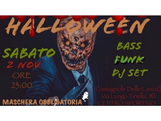 Castagnole delle Lanze | Serata "Halloween" al Centro sportivo R. Ceretto