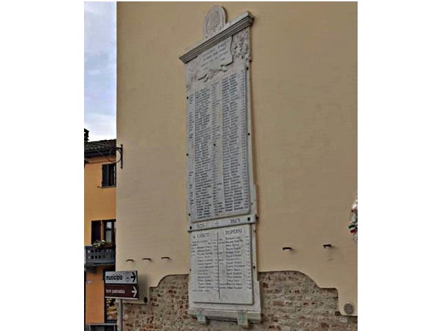 Memorial plaque to the Fallen | Castagnole delle Lanze
