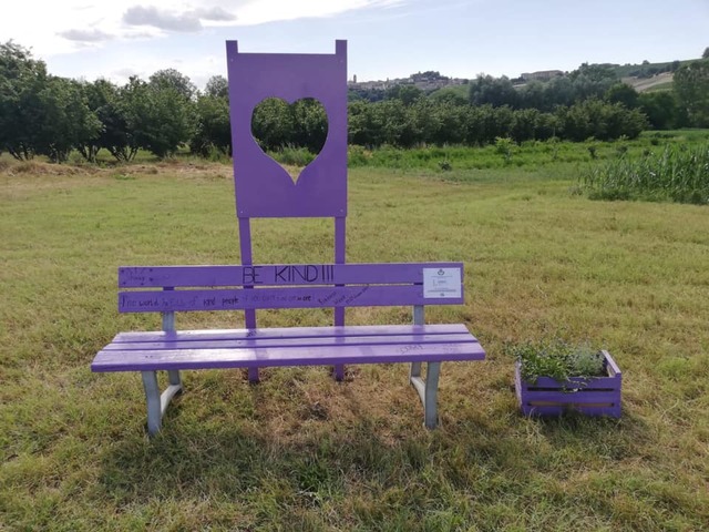 Purple Bench | Castagnole delle Lanze (c/o Church of St. Defendente)